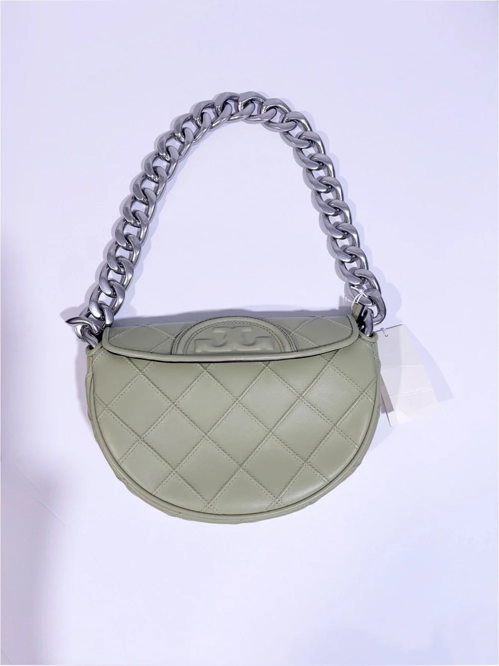NWT Tory Burch Mini Fleming Crescent Bag